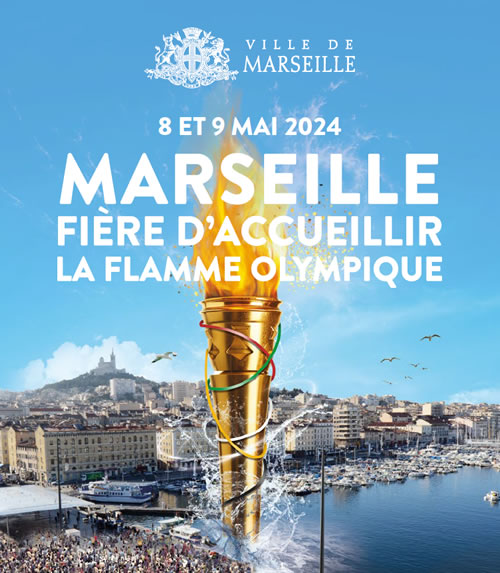 8 et 9 mai 2024 : Flamme olympique à Marseille