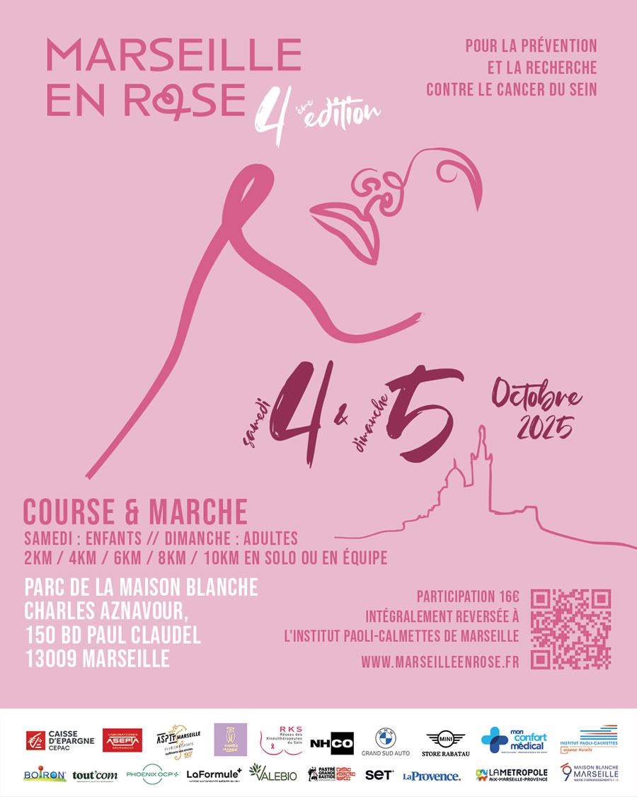 Inscription à la course solidaire "Marseille en Rose"