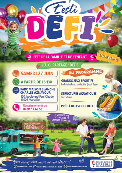 Fête de la famille et de l'enfant Parc Maison Blanche